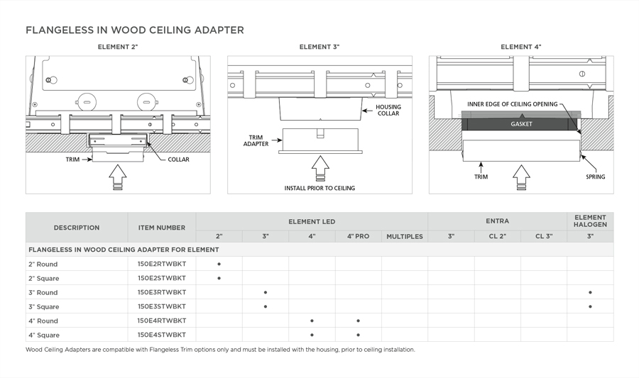 Flangeless Wood Ceiling